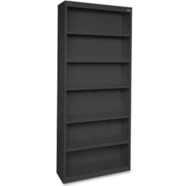 Lorell Lorell Fortress Series 6-Shelf Bookcase, LLR41294, 13"W x 34-1/2"D x 82"H, Black LLR41294